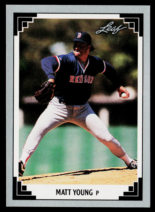 Matt Young 1991 Leaf #215 Boston Red Sox