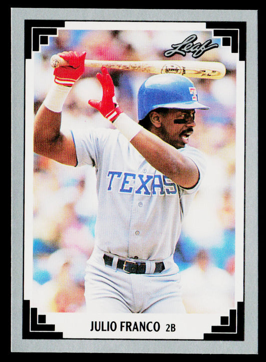 Julio Franco 1991 Leaf #228 Texas Rangers