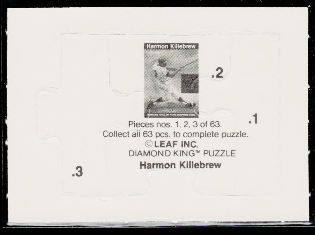 Harmon Killebrew 1991 Leaf Harmon Killebrew Puzzle #1-3 Minnesota Twins