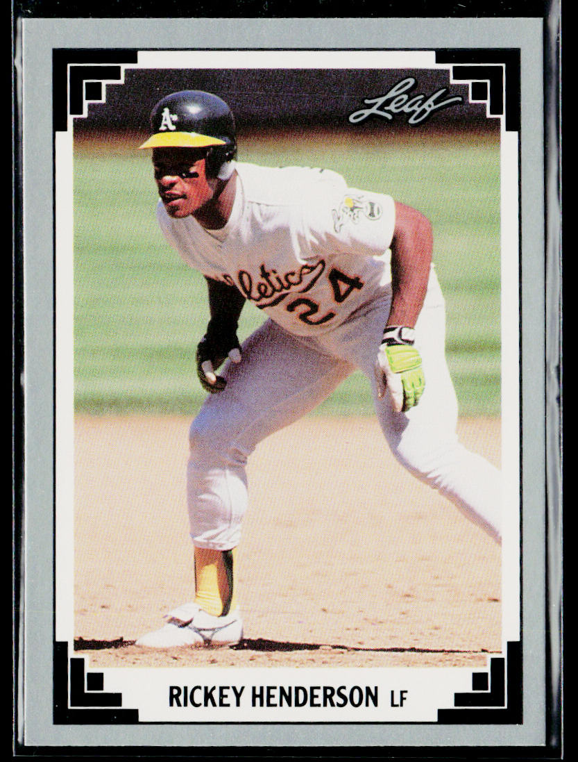 Rickey Henderson 1991 Leaf #101 Oakland Athletics