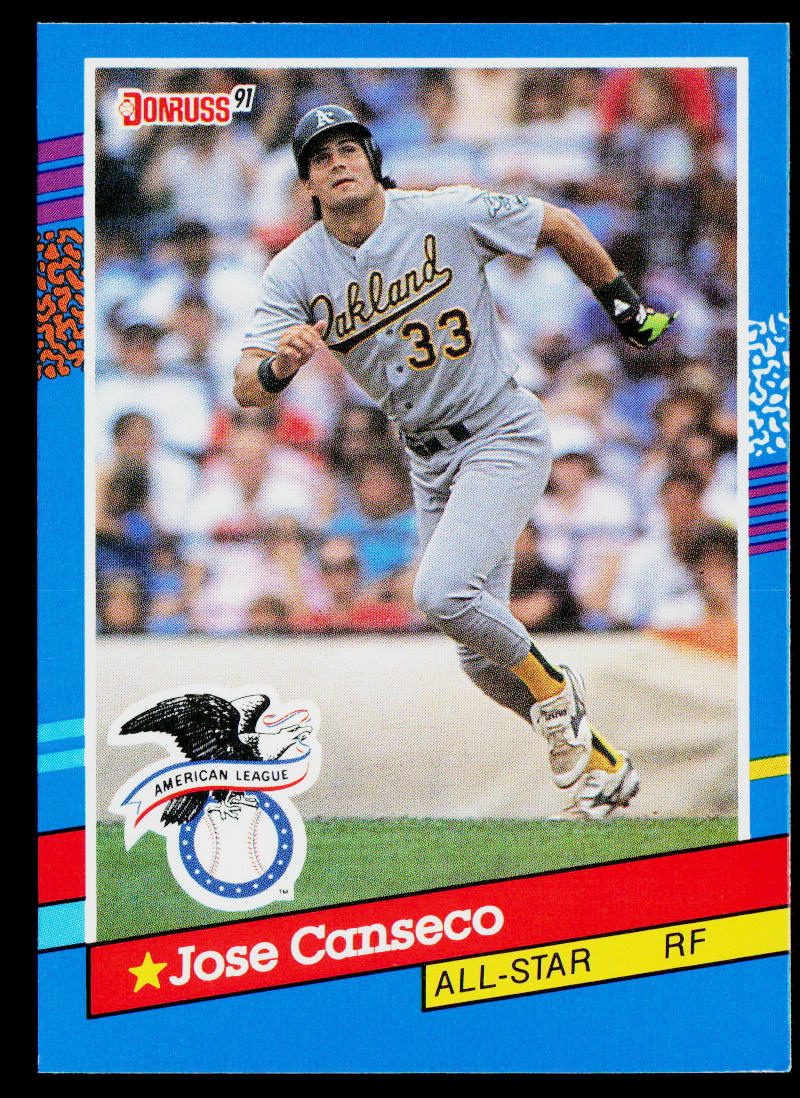 Jose Canseco 1991 Donruss #50 Oakland Athletics
