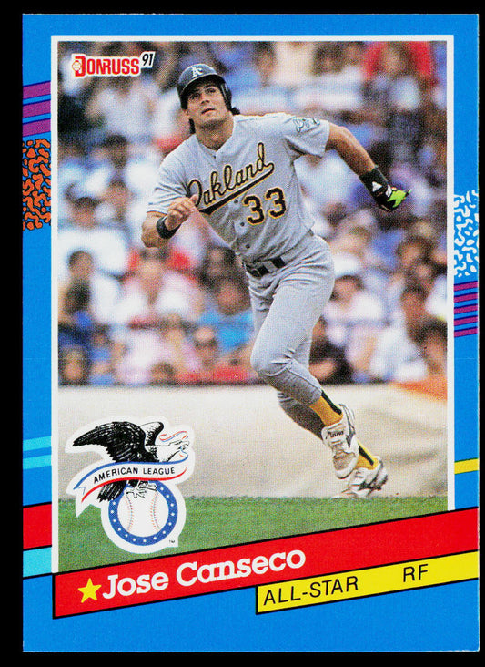 Jose Canseco 1991 Donruss #50 Oakland Athletics