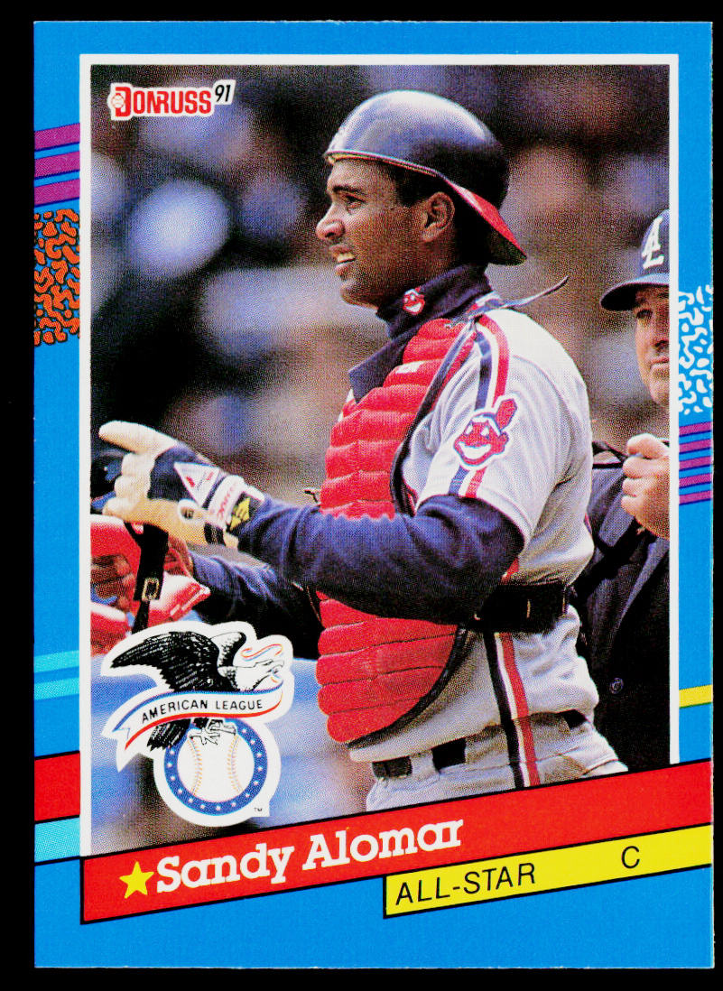 Sandy Alomar 1991 Donruss #51b Cleveland Indians