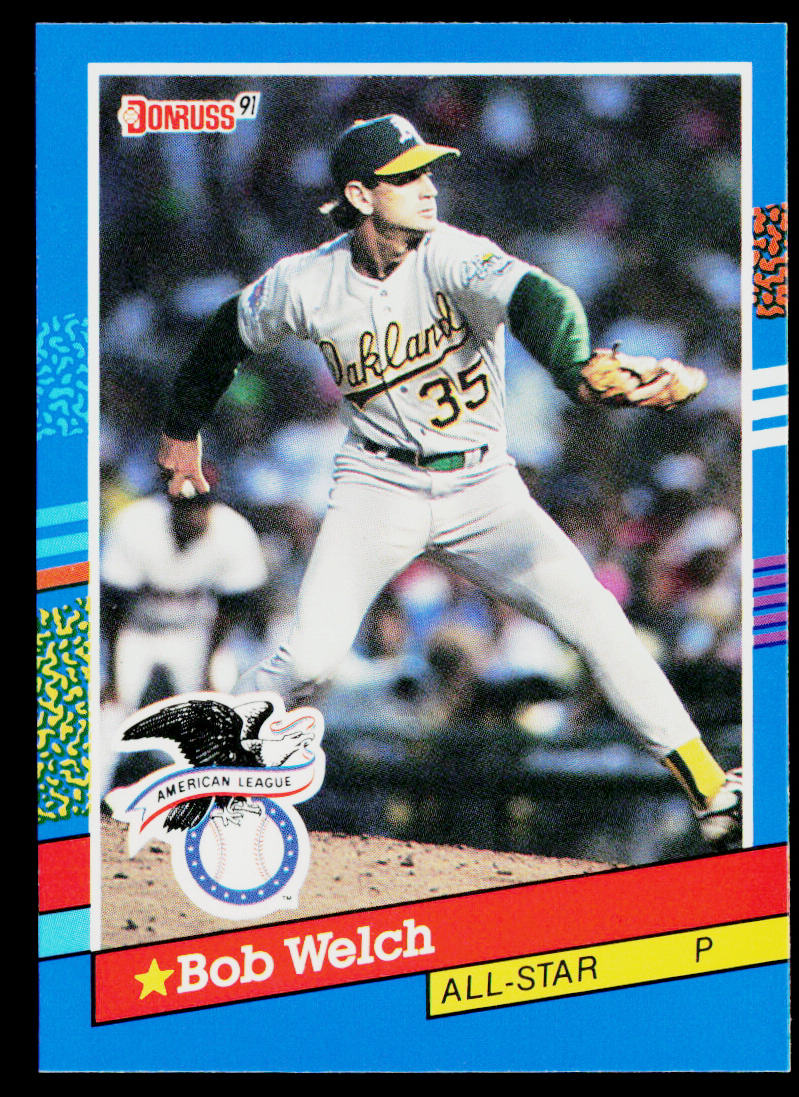 Bob Welch 1991 Donruss #54 Oakland Athletics