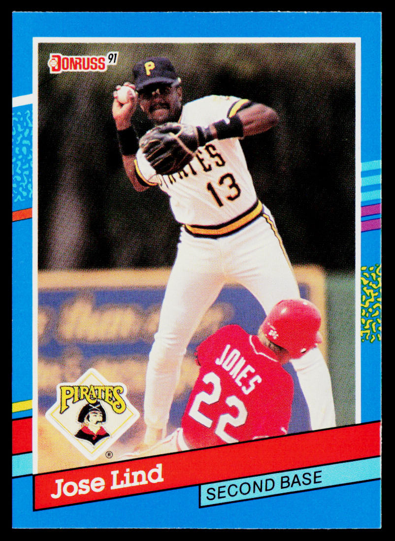 Jose Lind 1991 Donruss #58 Pittsburgh Pirates