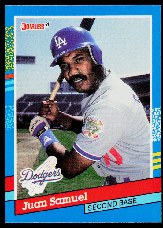 Juan Samuel 1991 Donruss #62 Los Angeles Dodgers