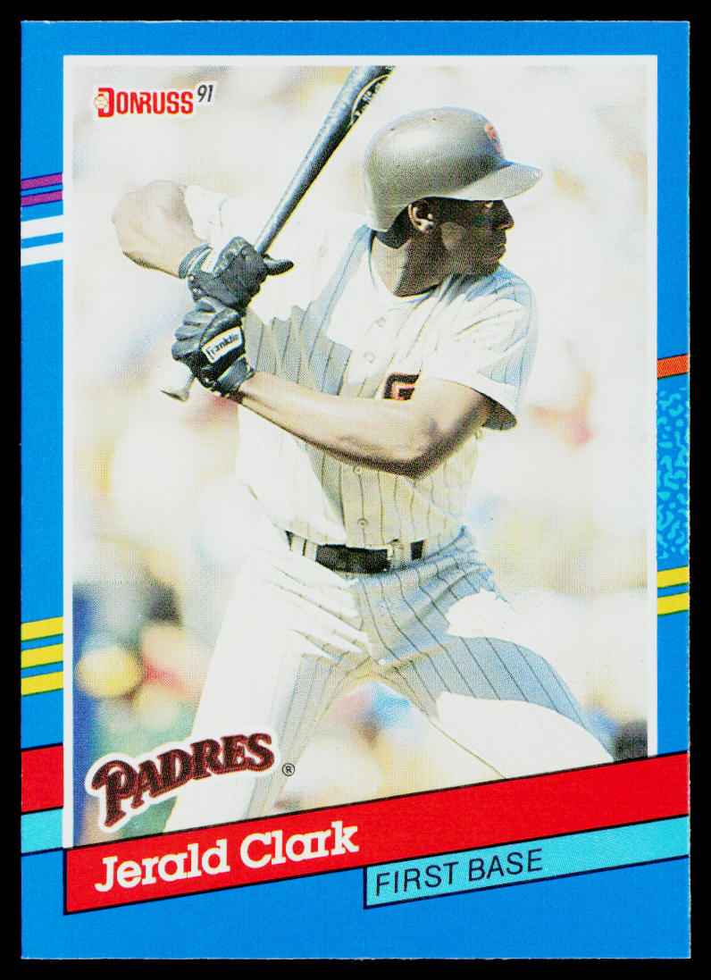 Jerald Clark 1991 Donruss #74 San Diego Padres