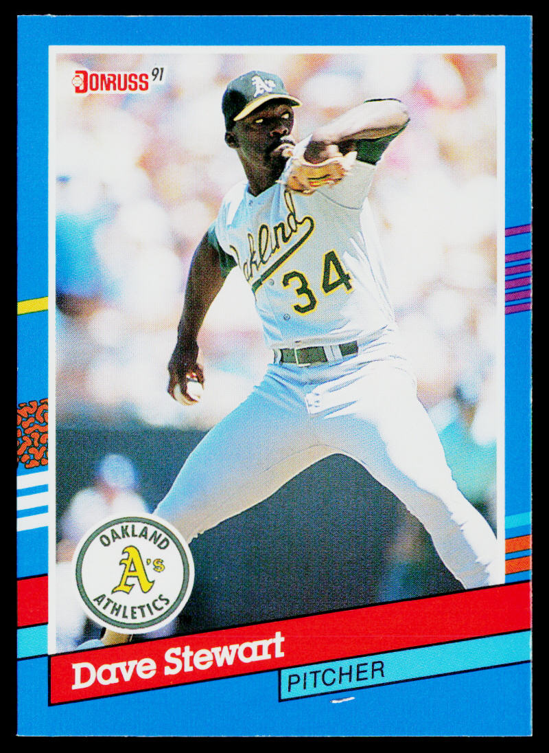 Dave Stewart 1991 Donruss #102 Oakland Athletics