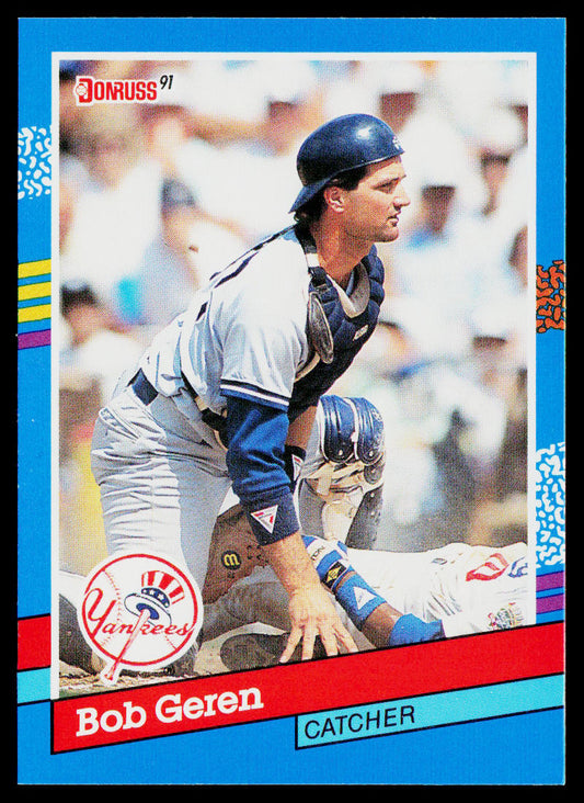 Bob Geren 1991 Donruss #114b New York Yankees