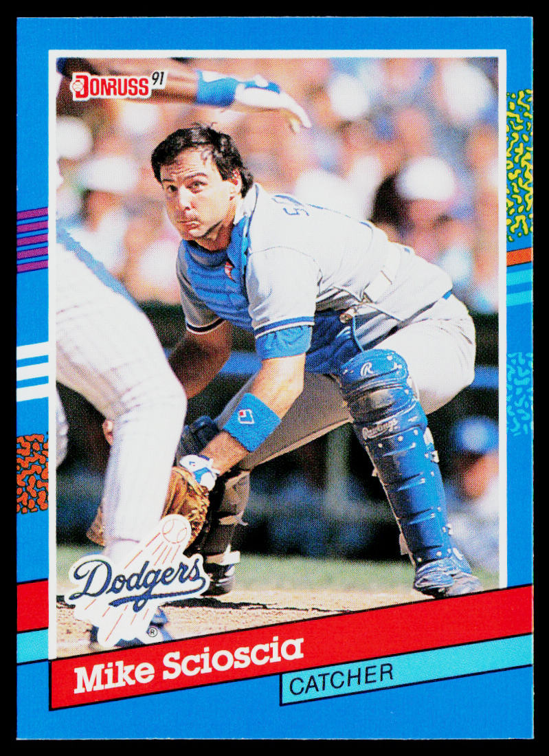 Mike Scioscia 1991 Donruss #112 Los Angeles Dodgers