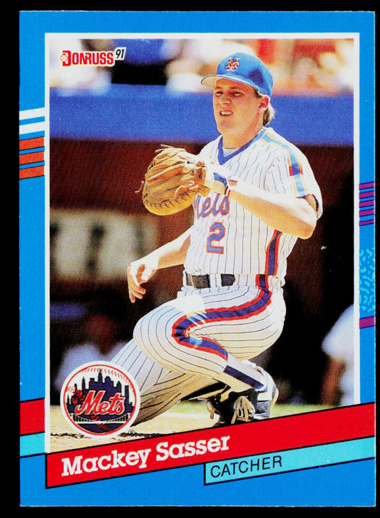 Mackey Sasser 1991 Donruss #136c New York Mets