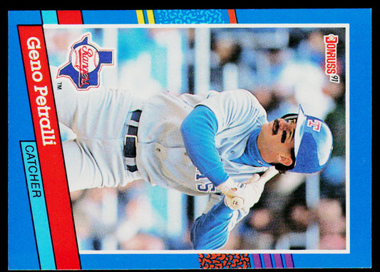 Geno Petralli 1991 Donruss #137 Texas Rangers