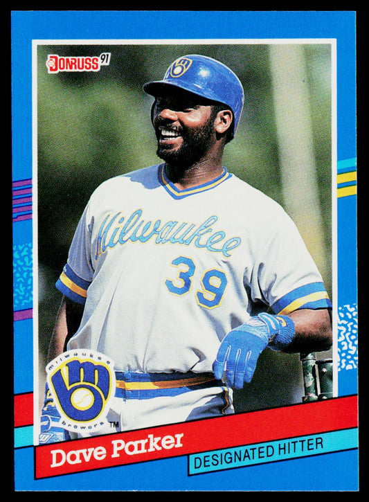 Dave Parker 1991 Donruss #142b Milwaukee Brewers