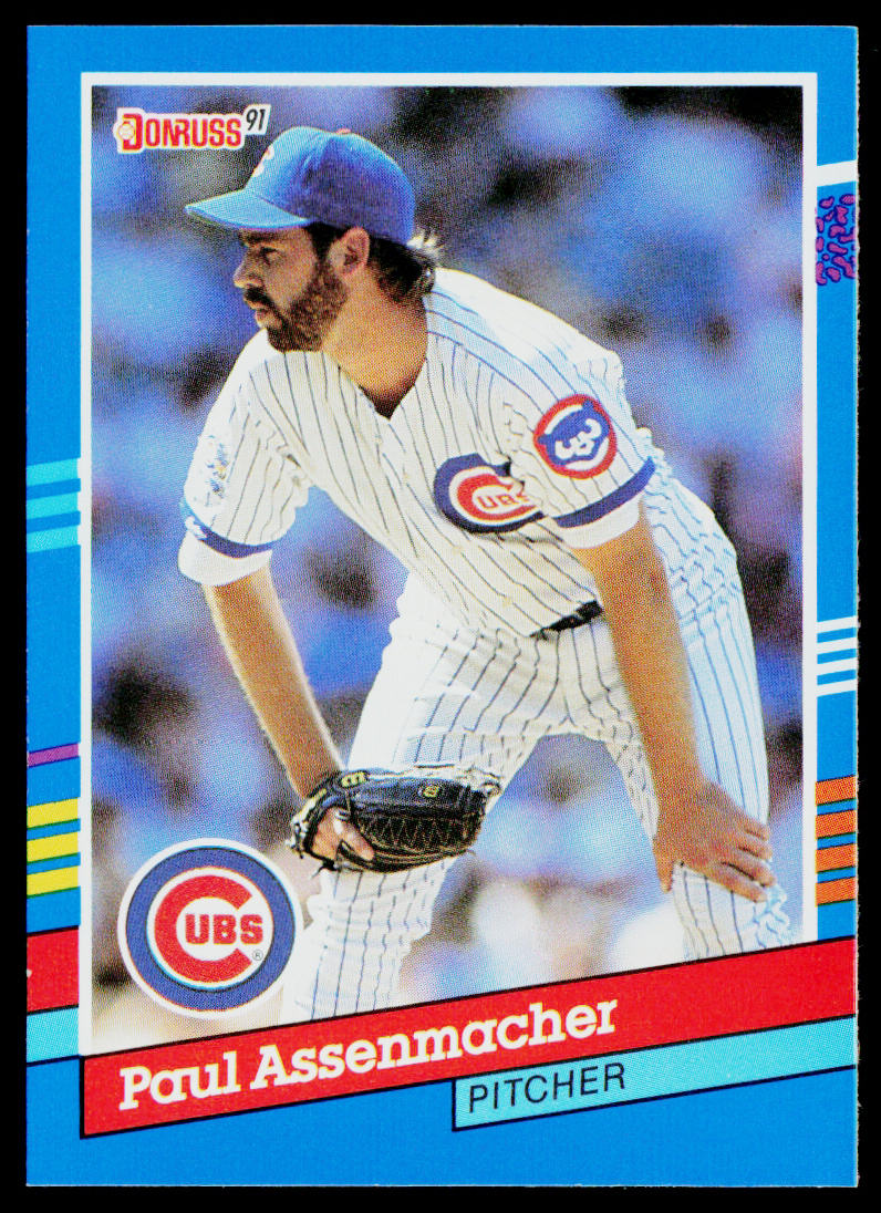 Paul Assenmacher 1991 Donruss #144 Chicago Cubs