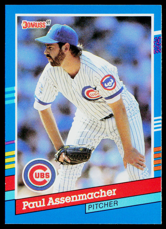 Paul Assenmacher 1991 Donruss #144 Chicago Cubs