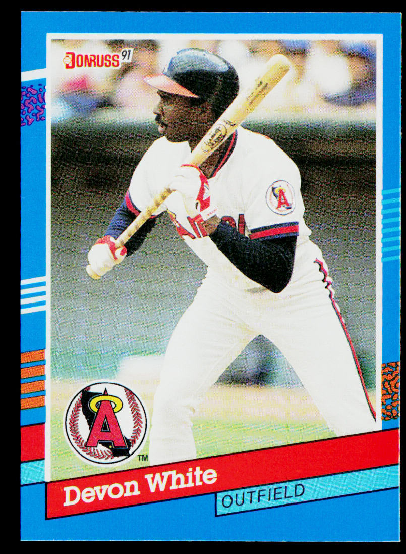 Devon White 1991 Donruss #150 California Angels