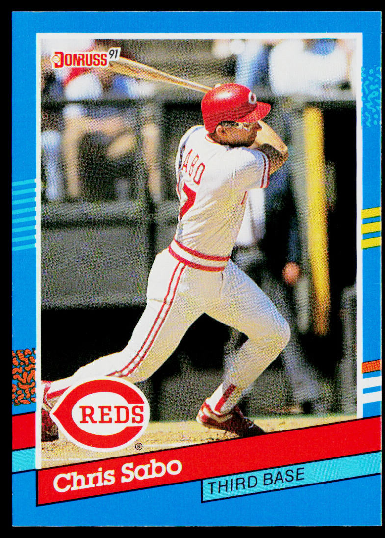 Chris Sabo 1991 Donruss #153b Cincinnati Reds