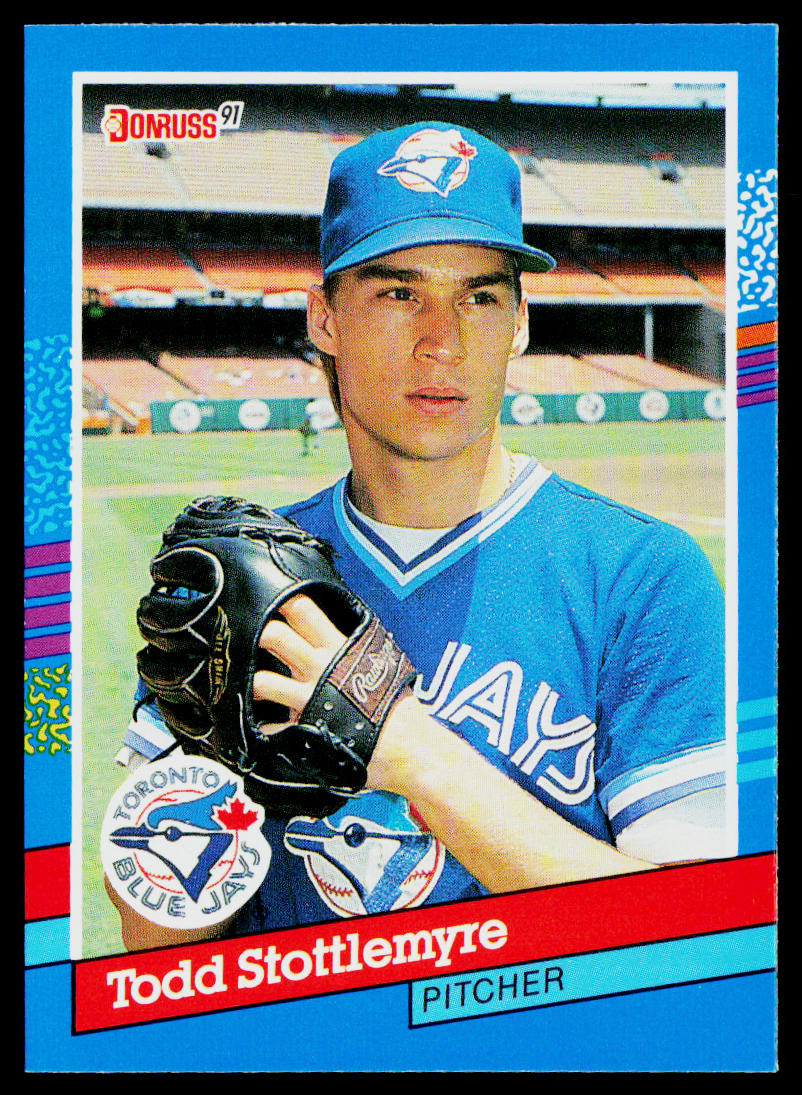 Todd Stottlemyre 1991 Donruss #155b Toronto Blue Jays