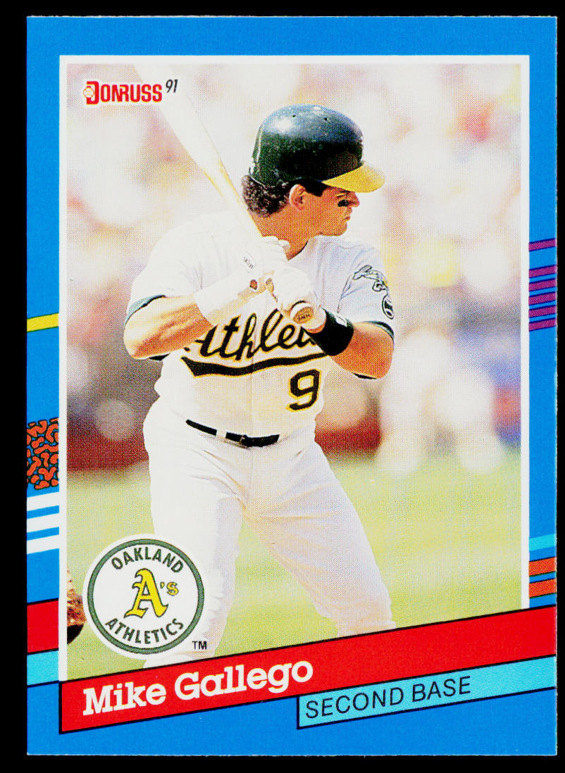 Mike Gallego 1991 Donruss #158c Oakland Athletics