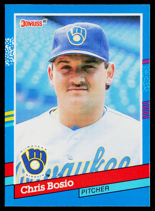 Chris Bosio 1991 Donruss #160c Milwaukee Brewers