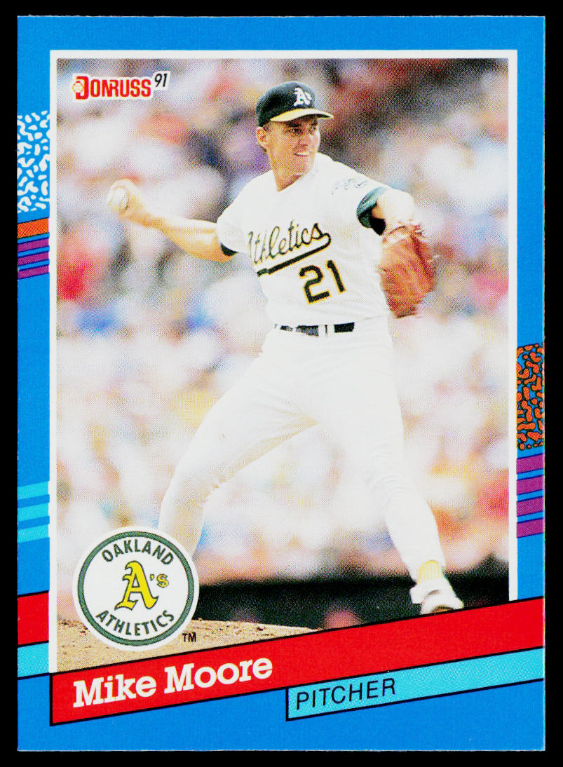 Mike Moore 1991 Donruss #161 Oakland Athletics