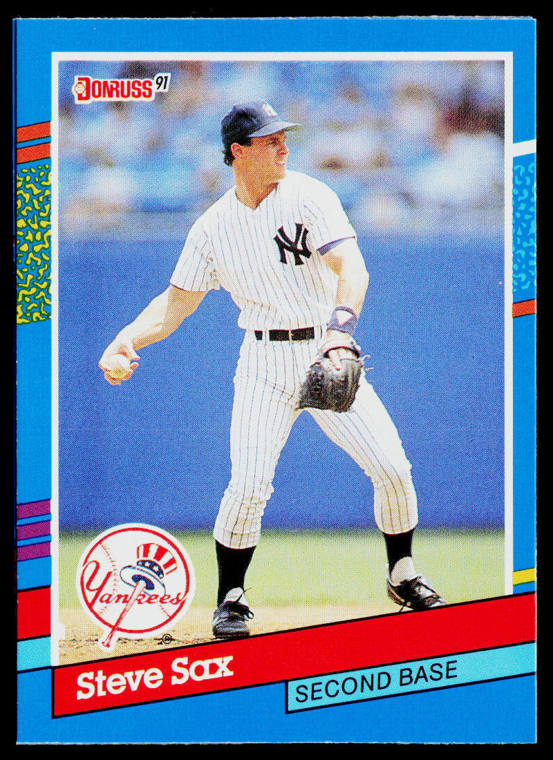 Steve Sax 1991 Donruss #163b New York Yankees