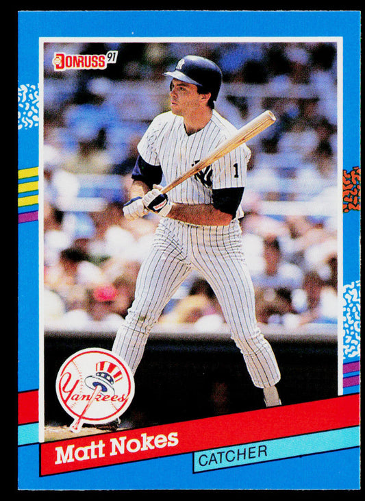 Matt Nokes 1991 Donruss #170b New York Yankees