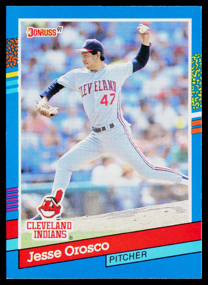 Jesse Orosco 1991 Donruss #171b Cleveland Indians