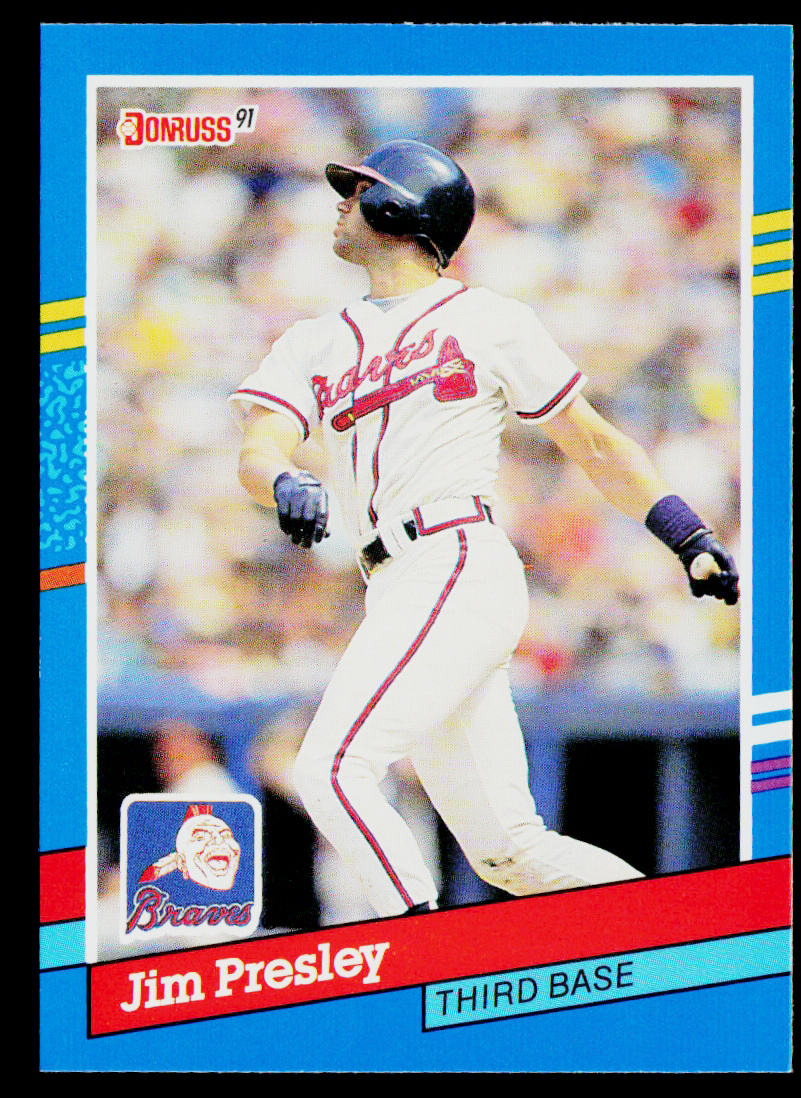 Jim Presley 1991 Donruss #173 Atlanta Braves