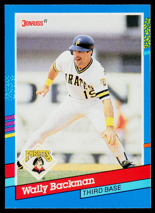 Wally Backman 1991 Donruss #177c Pittsburgh Pirates