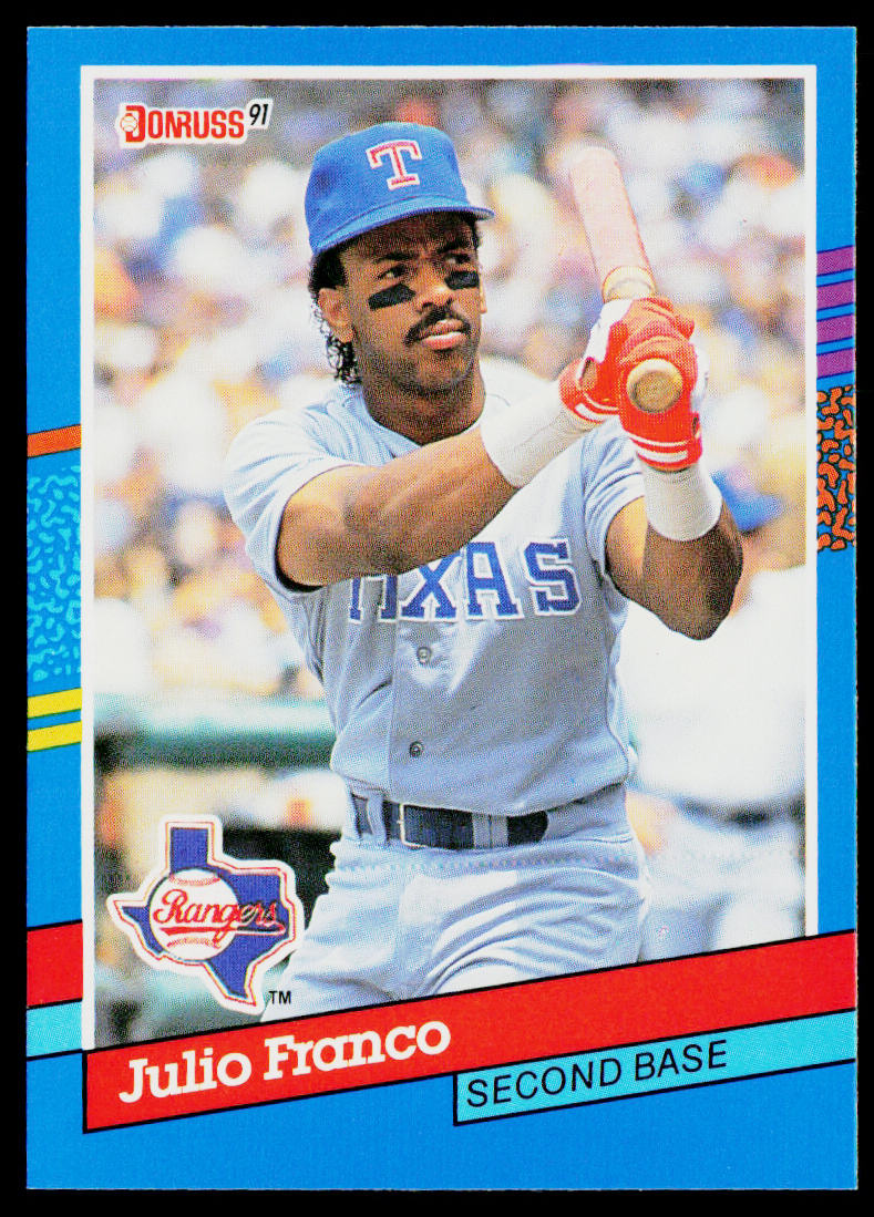 Julio Franco 1991 Donruss #192 Texas Rangers