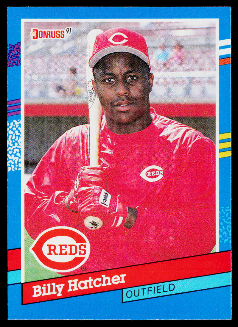 Billy Hatcher 1991 Donruss #196c Cincinnati Reds