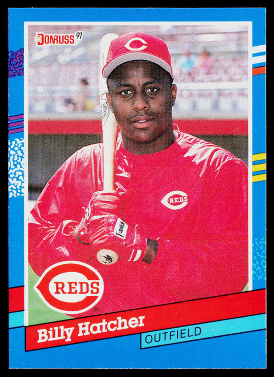 Billy Hatcher 1991 Donruss #196c Cincinnati Reds