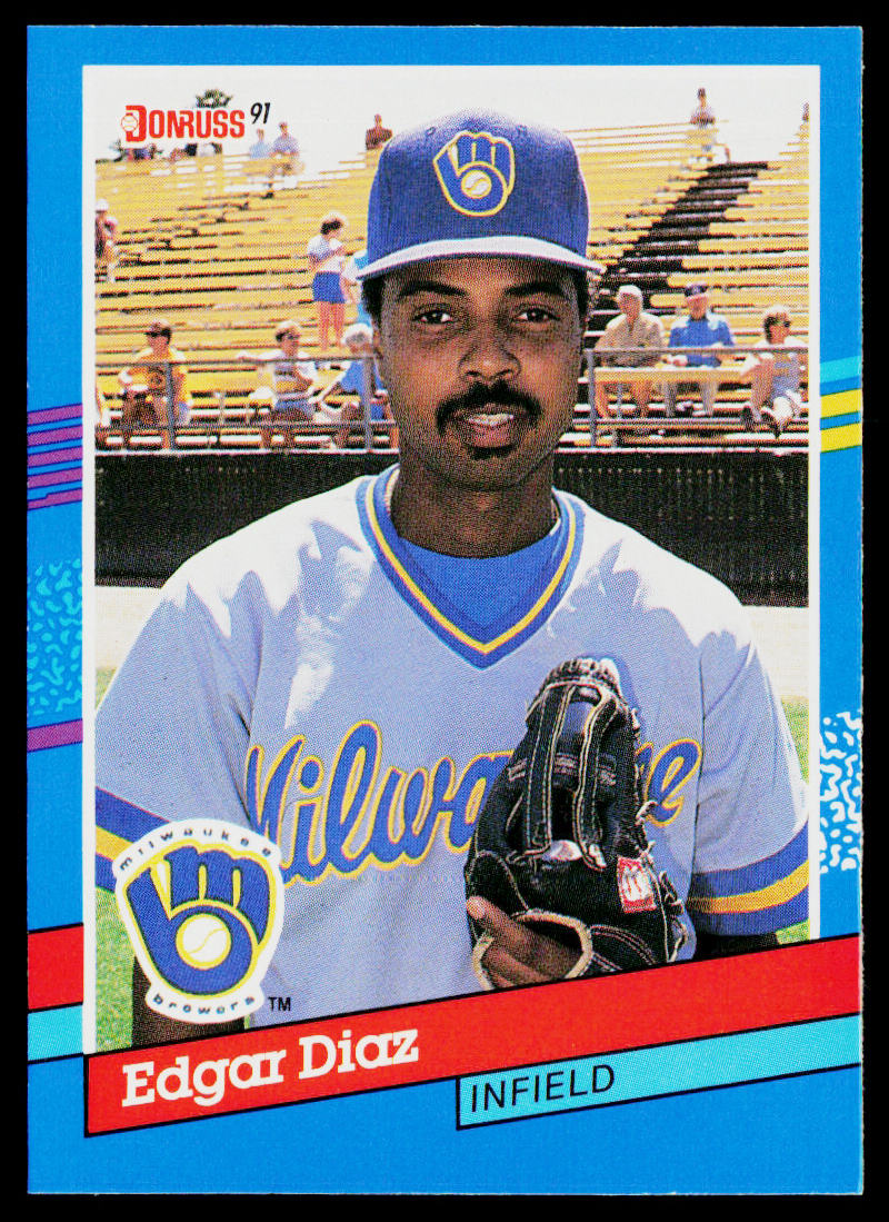 Edgar Diaz 1991 Donruss #197 Milwaukee Brewers