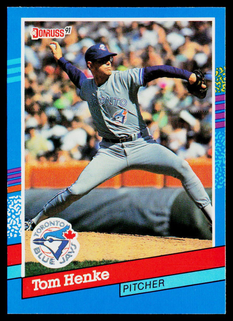 Tom Henke 1991 Donruss #205b Toronto Blue Jays