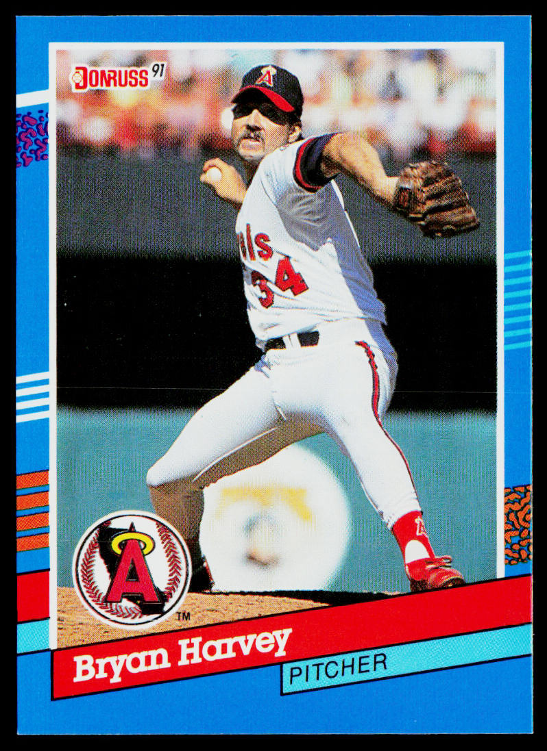 Bryan Harvey 1991 Donruss #206 California Angels