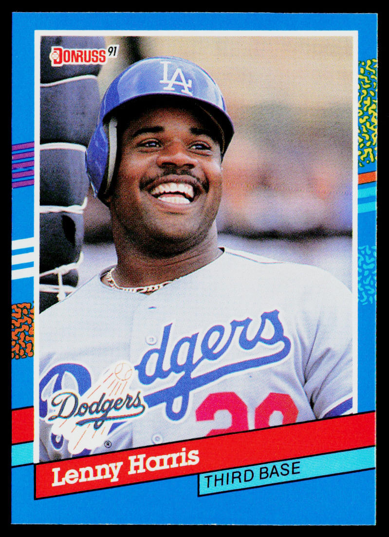Lenny Harris 1991 Donruss #224 Los Angeles Dodgers