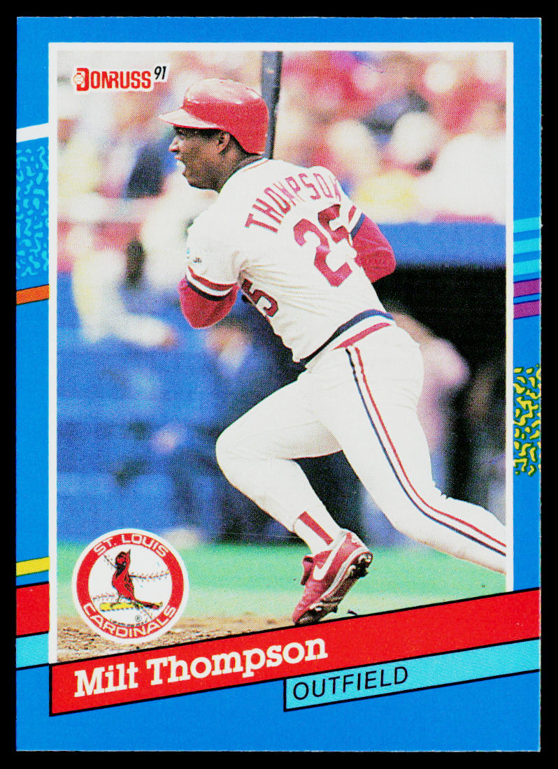 Milt Thompson 1991 Donruss #225 St. Louis Cardinals