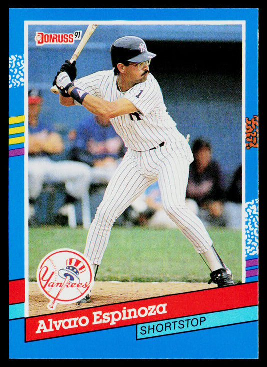 Alvaro Espinoza 1991 Donruss #226 New York Yankees