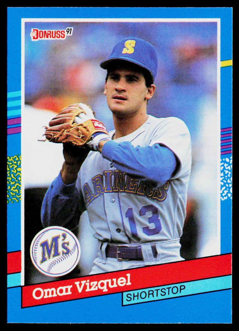 Omar Vizquel 1991 Donruss #231 Seattle Mariners