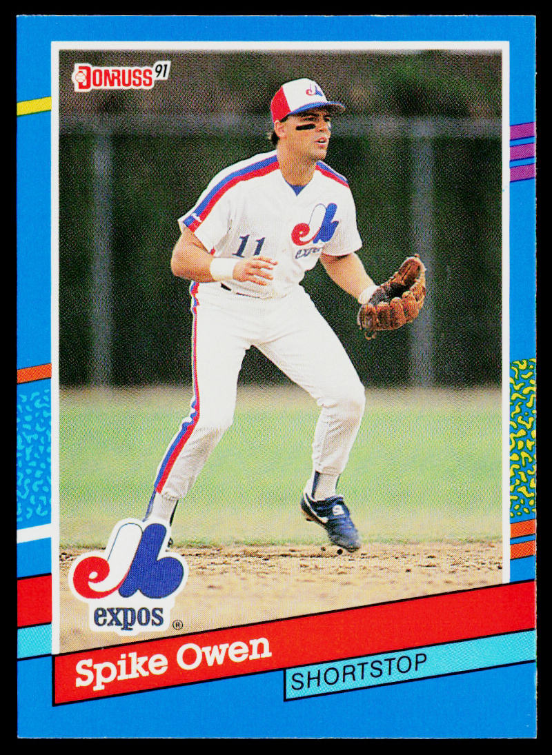 Spike Owen 1991 Donruss #251b Montreal Expos
