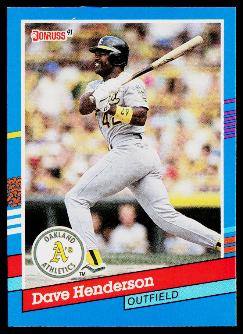 Dave Henderson 1991 Donruss #326 Oakland Athletics