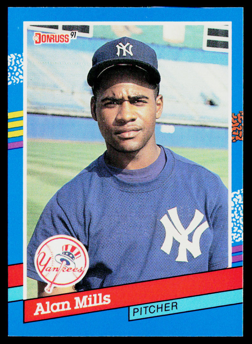 Alan Mills 1991 Donruss #338b New York Yankees