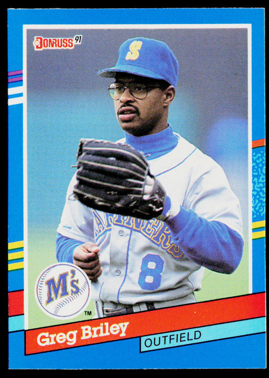 Greg Briley 1991 Donruss #352b Seattle Mariners