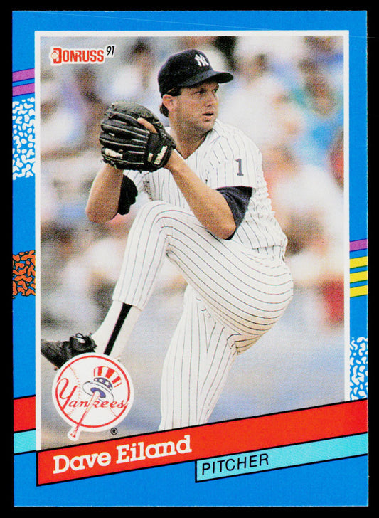 Dave Eiland 1991 Donruss #354 New York Yankees