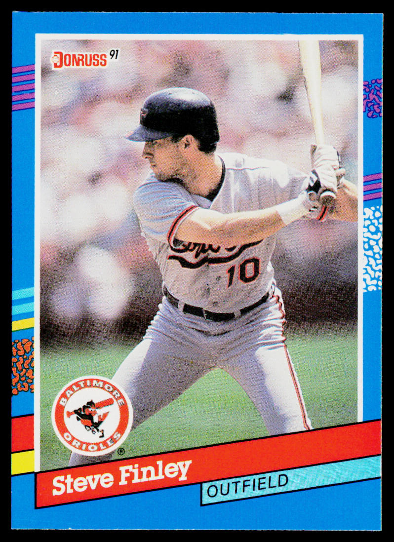 Steve Finley 1991 Donruss #355 Baltimore Orioles