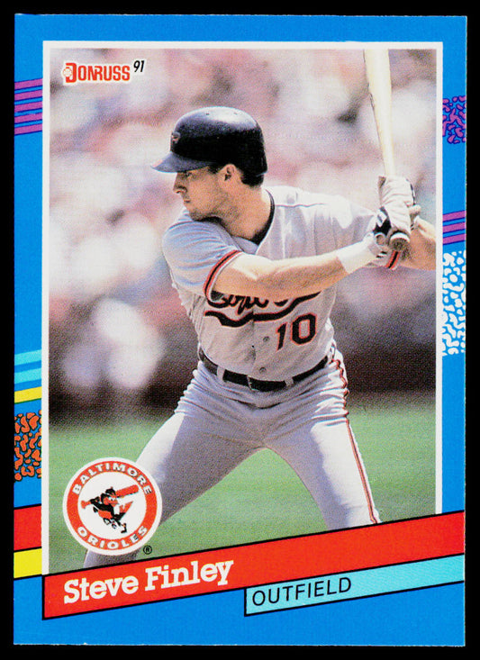 Steve Finley 1991 Donruss #355 Baltimore Orioles