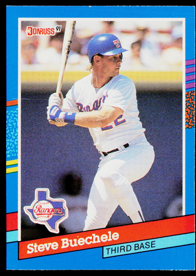 Steve Buechele 1991 Donruss #357c Texas Rangers