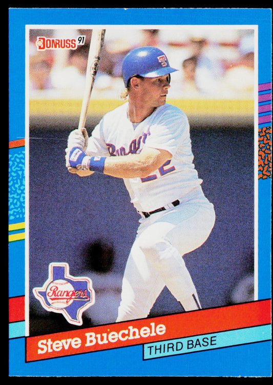 Steve Buechele 1991 Donruss #357c Texas Rangers