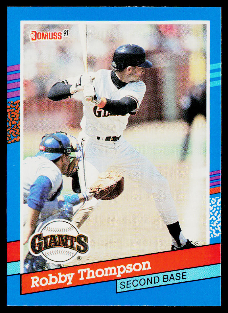 Robby Thompson 1991 Donruss #363c San Francisco Giants